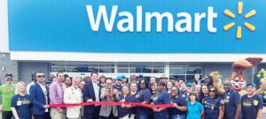 Renovation Complete Walmart in Blackstone held a Grand Re-Opening last Friday, June 27th, celebrating its $2.9 million renovation and remodeling. Blackstone Mayor Lafayette Dickens cut the ribbon and was joined by a number of associates, executives, and invited guests. The supercenter made $1,000 donations each to Blackstone Vol. Fire Dept., Blackstone Police Department, the Blackstone Chamber of Commerce, and the Town of Blackstone.