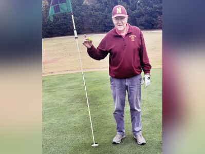 HOLE-IN-ONE FOR GOLF COACH